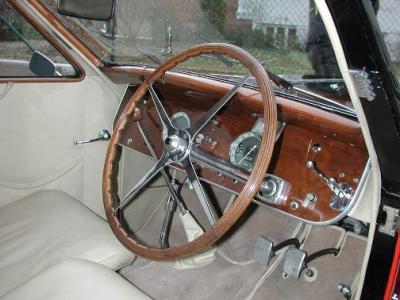 Bugatti Tipo 57. Vista Interior.