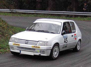 Mikel Saez. Peugeot 205 Rallye