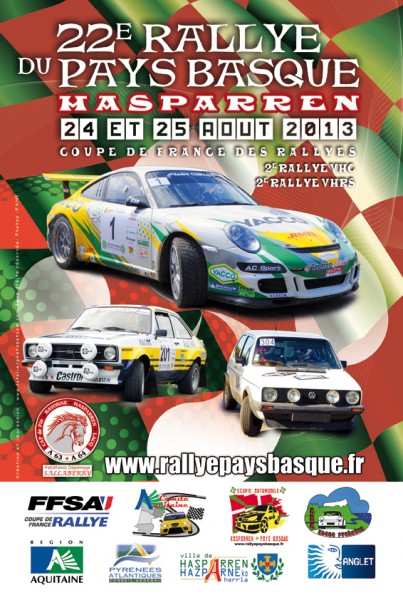 Cartel del Rallye du Pays Basque 2.013
