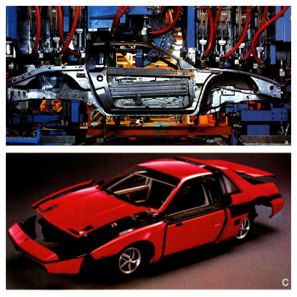 Pontiac Fiero. Paneles de plástico Enduraflex