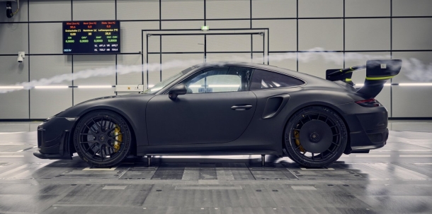 Porsche 911 Flachbau RS. Túnel de viento